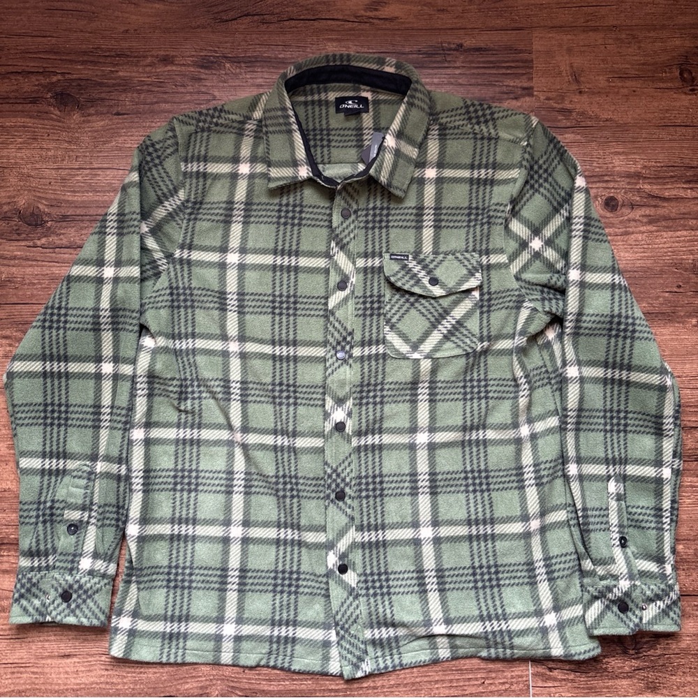 O'Neill Olive Plaid Button Down Shirt